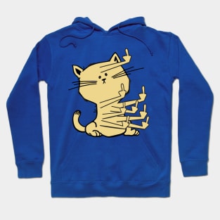 Middle Finger Cat Maniac Hoodie